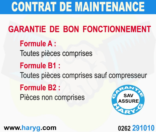 CONTRAT DE MAINTENANCE FORMULE B1 CLIM SUPERIEUR A 3 CV
