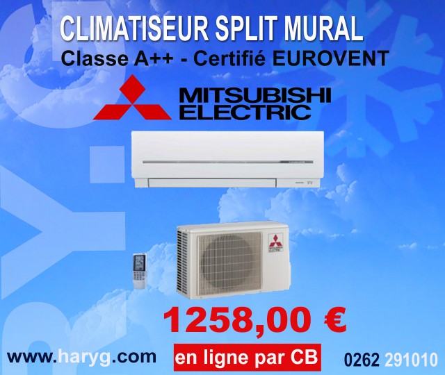 CLIM PAC AIR/AIR 12000BTU MURAL MITSUBISHI MSZ-SF35VE SCOP:4,4-SEER:7,2