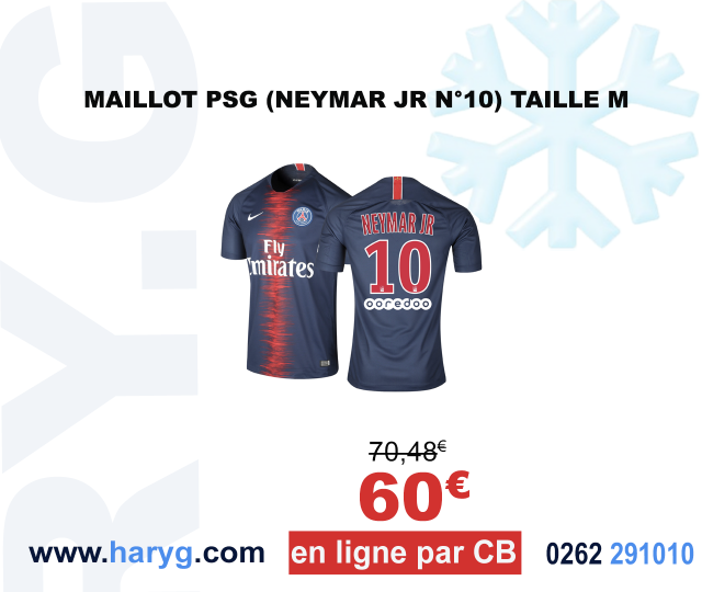 Maillot PSG floqué Neymar 2017/18 – Vintage Football Area